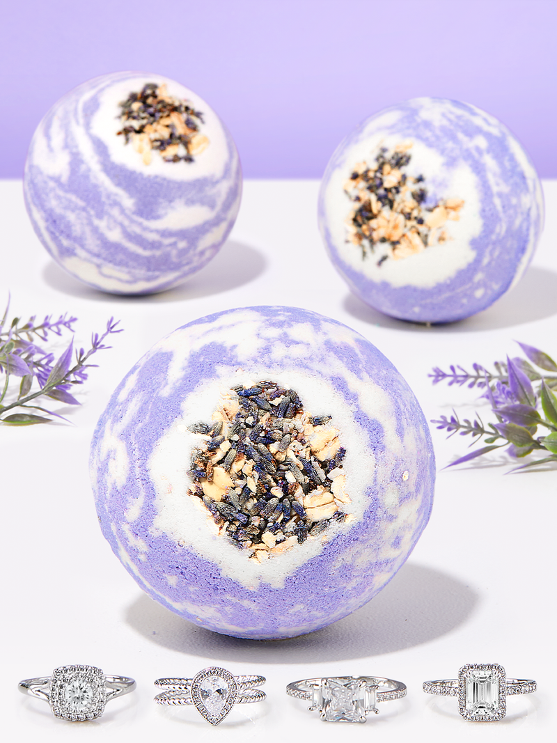 Lavender Oatmeal Bath Bomb - Ring Collection