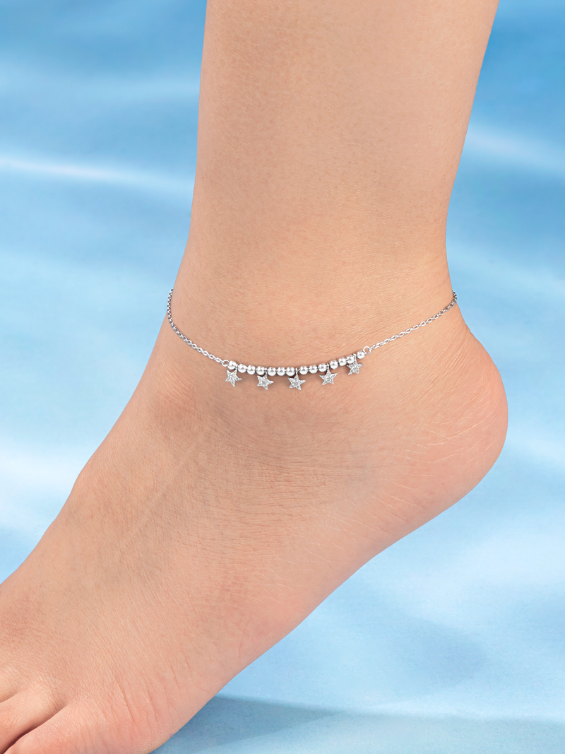 Summer Solstice Candle - Dainty Celestial Anklet Collection